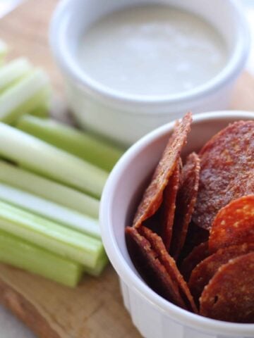 microwave pepperoni chips