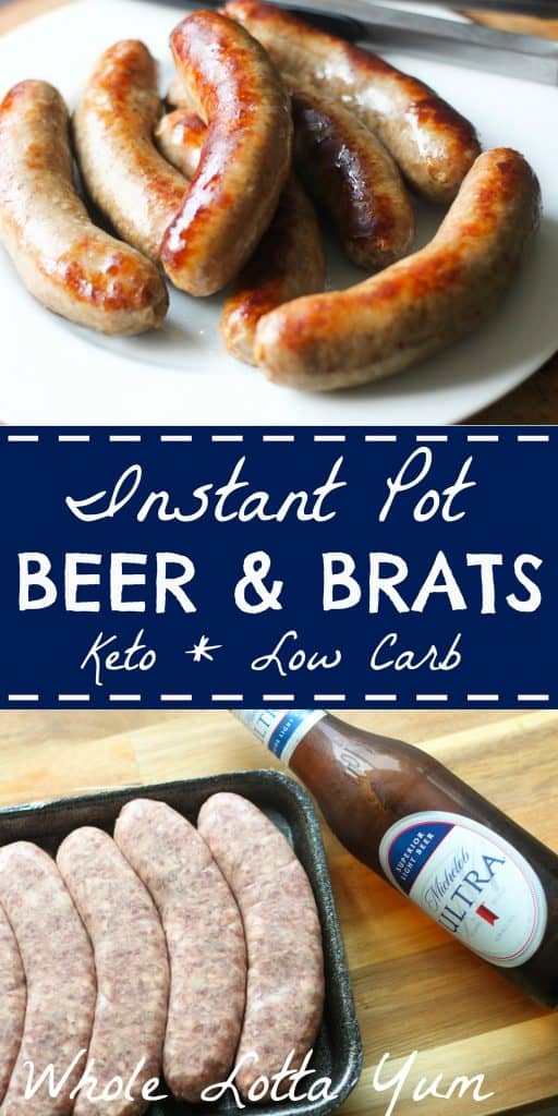 beer and brats in your instant pot