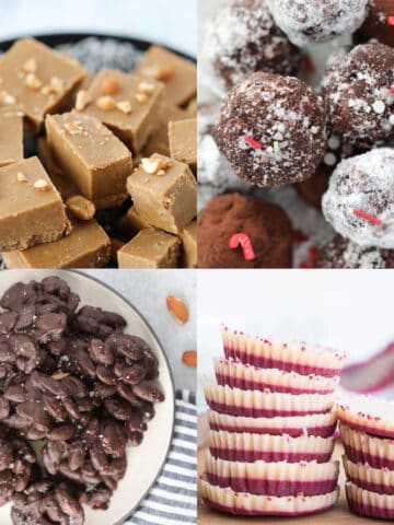 keto candy recipes collage of ideas