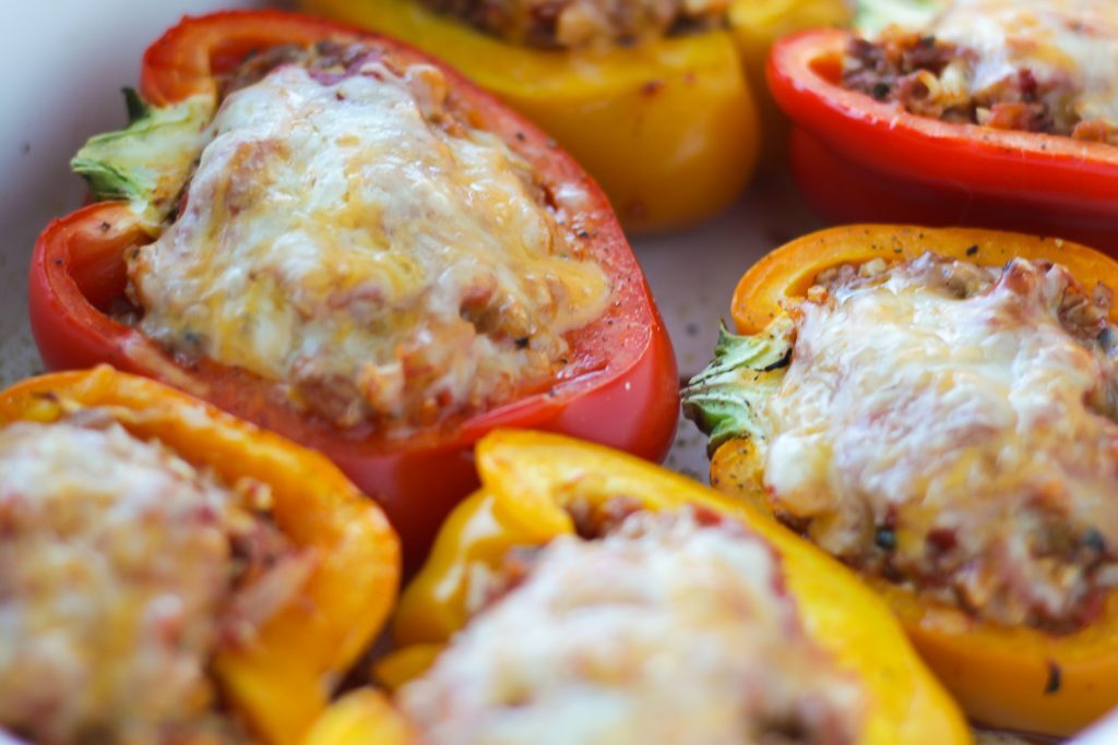 cheap low carb meals like stuffed peppers using ground beef