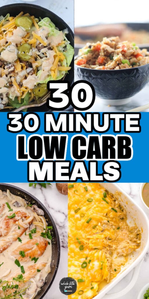 30 minute meals that are healthy collage for pinterest
