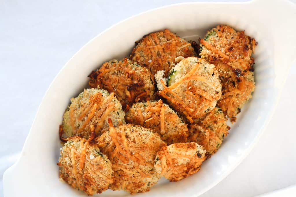 healthy zucchini parmesan chips