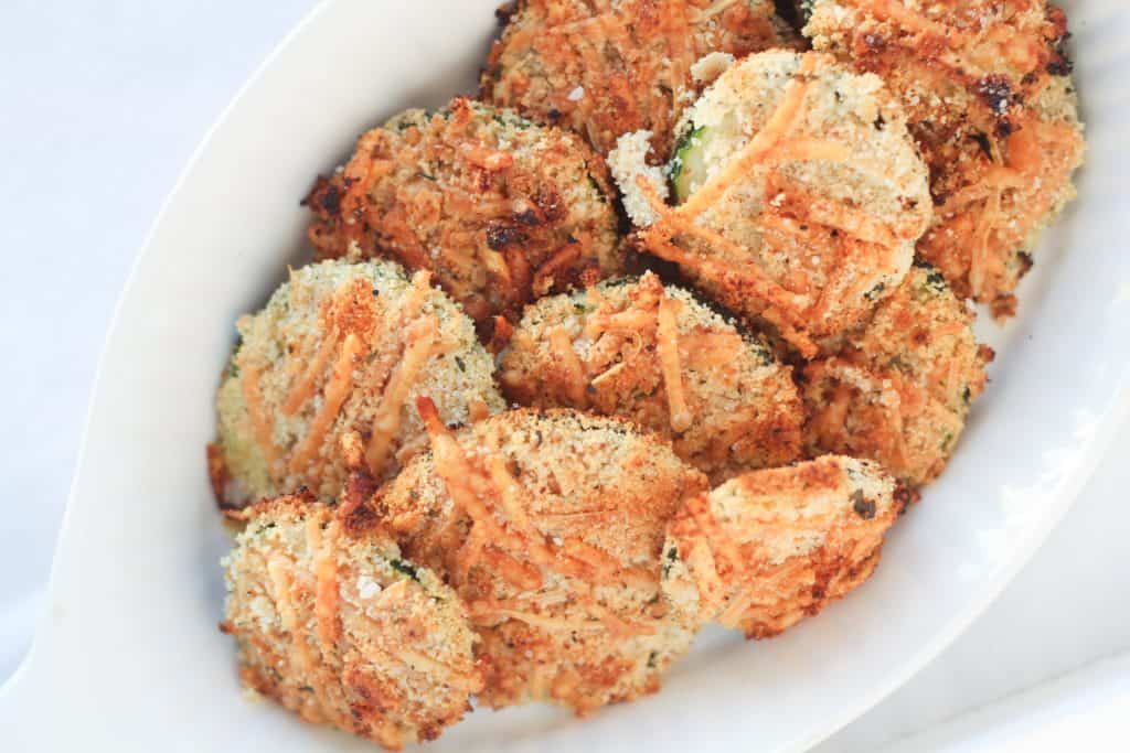 baked zucchini parmesan chips