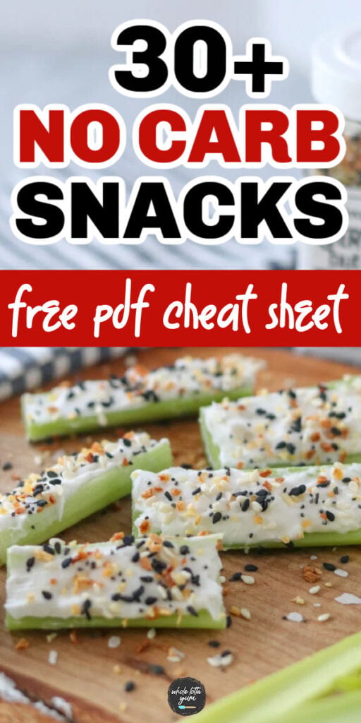 no carb snacks recipes list of ideas