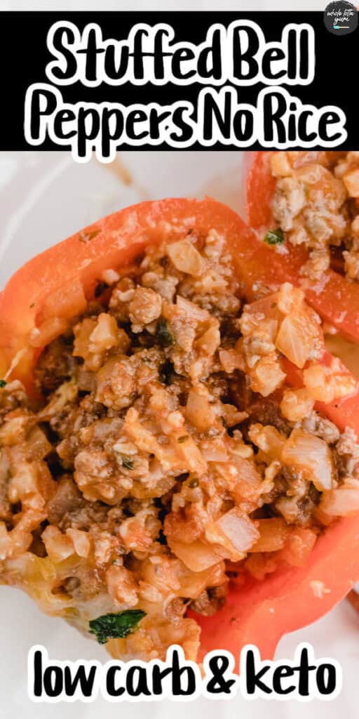 stuffed peppers no rice pin