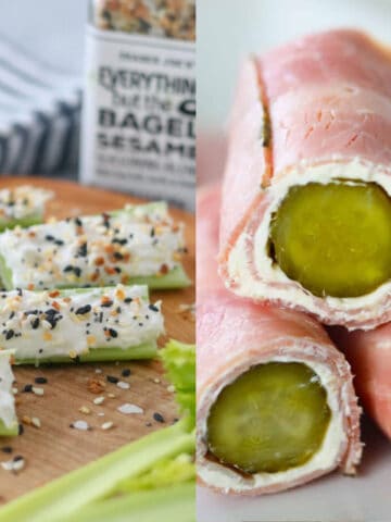 zero carb snacks collage