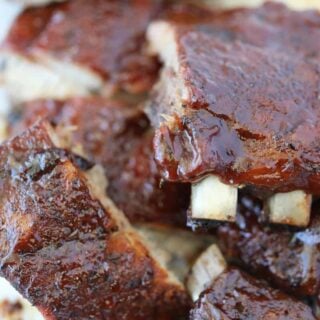 photo of the best oven ribs whether you're making pork spare ribs in oven or baby back ribs