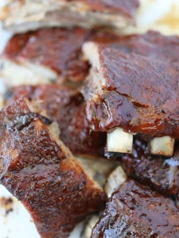 photo of the best oven ribs whether you're making pork spare ribs in oven or baby back ribs
