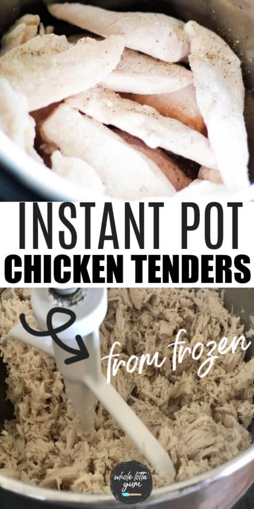 instant pot chicken tenders from frozen pin for Pinterest