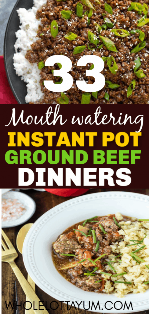 33 Instant pot ground beef recipes