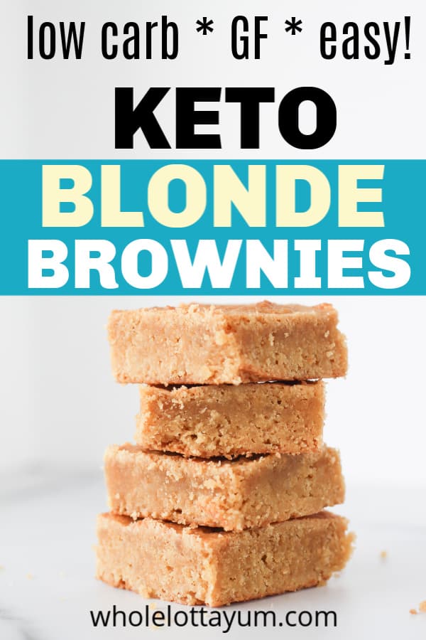 easy low carb keto blondies recipe
