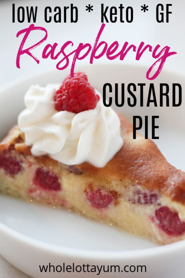 keto custard raspberry