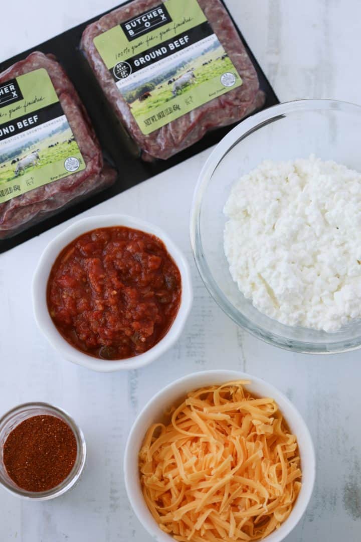 mexican casserole keto ingredients photo