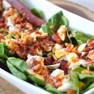 spinach salad with bacon