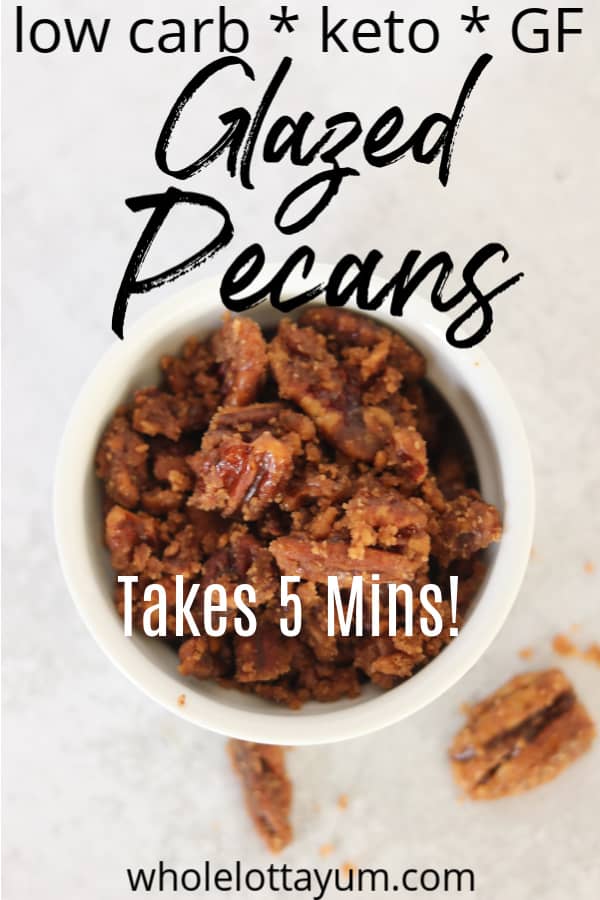 keto glazed pecans