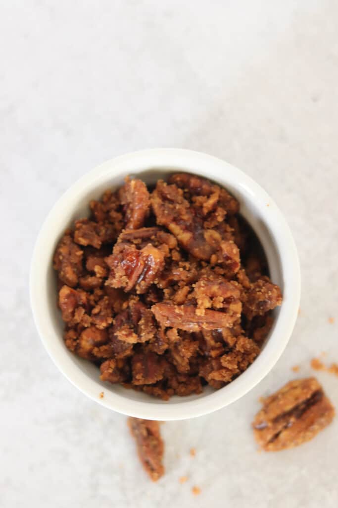 low carb candied pecans