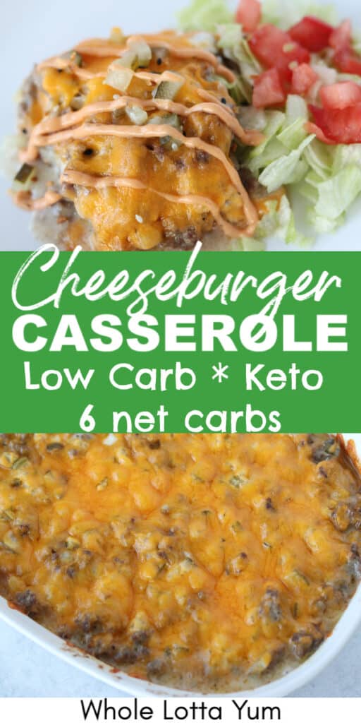 cheeseburger casserole low carb