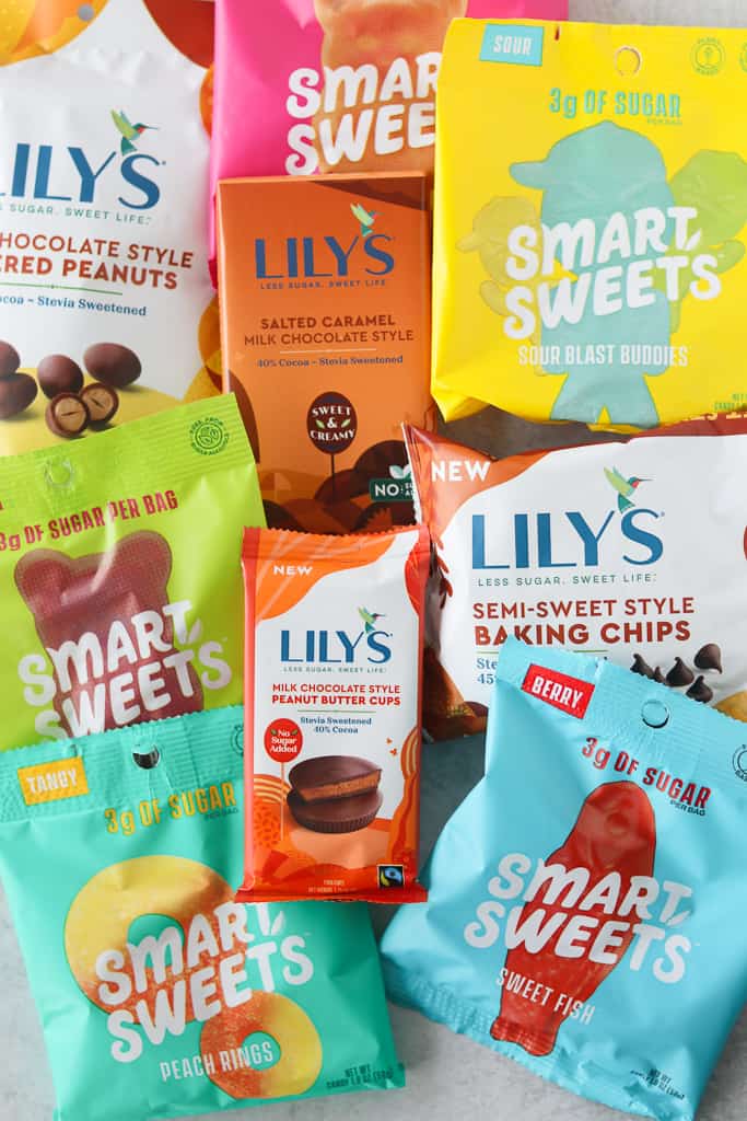 photo collage of the best keto candy (store bought)