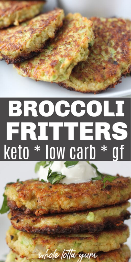 low carb broccoli fritters