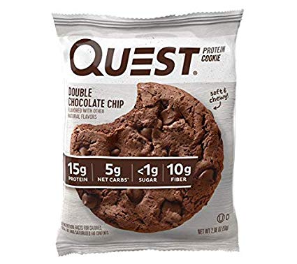 Image for Quest Nutrition Keto Double Chocolate Chip Protein Cookie, High Protein, Low Carb, Gluten Free, 12 Count