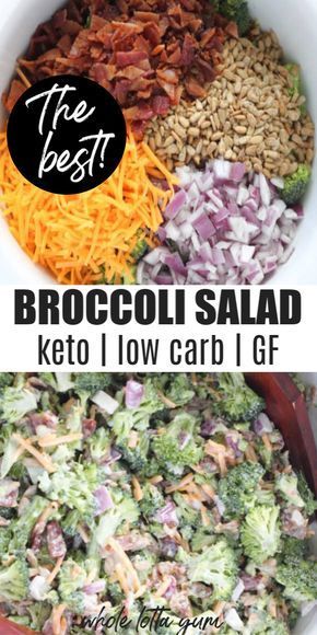 broccoli salad without raisins pin for pinterest