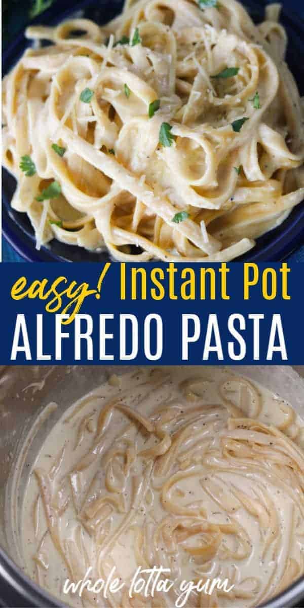alfredo instant pin for Pinterest