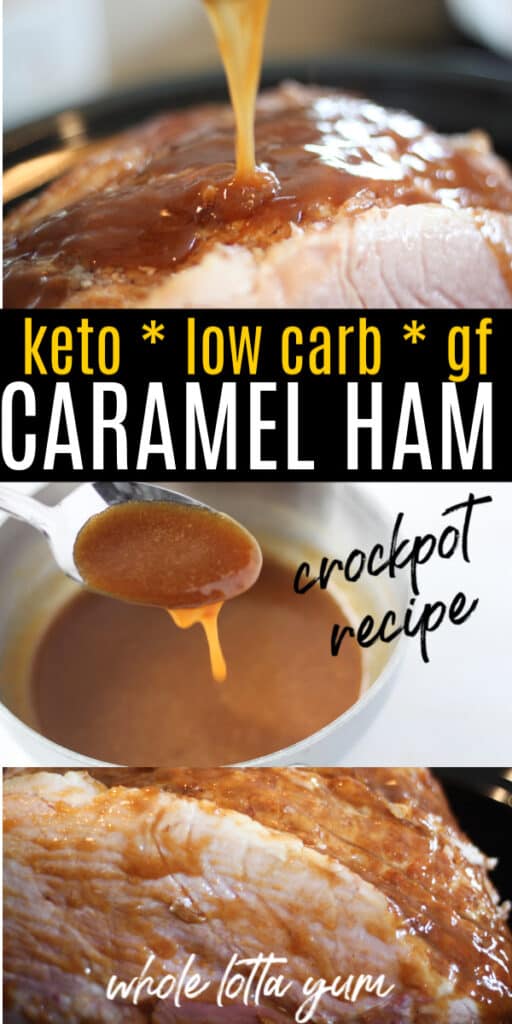 keto ham in crockpot with glaze