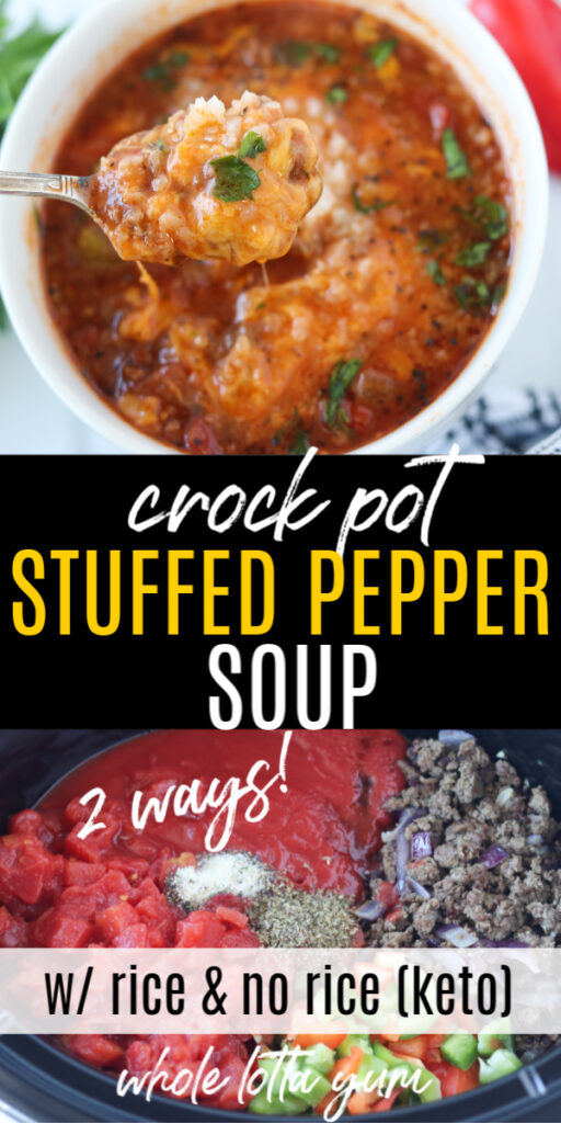 low carb stuffed pepper soup no rice