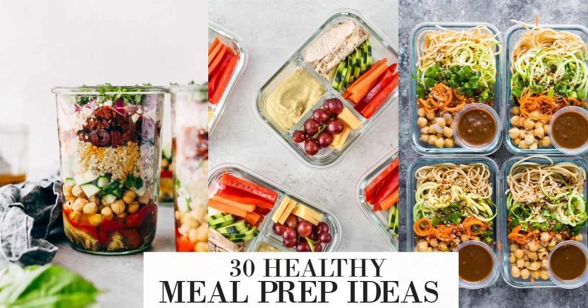 healthy meal prep ideas photo collage of ideas