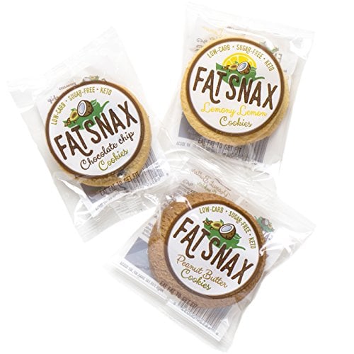 Image for Fat Snax Cookies - Low Carb, Keto, and Sugar Free (Variety Pack, 6-pack (12 cookies)) - Keto-Friendly & Gluten-Free Snack Foods