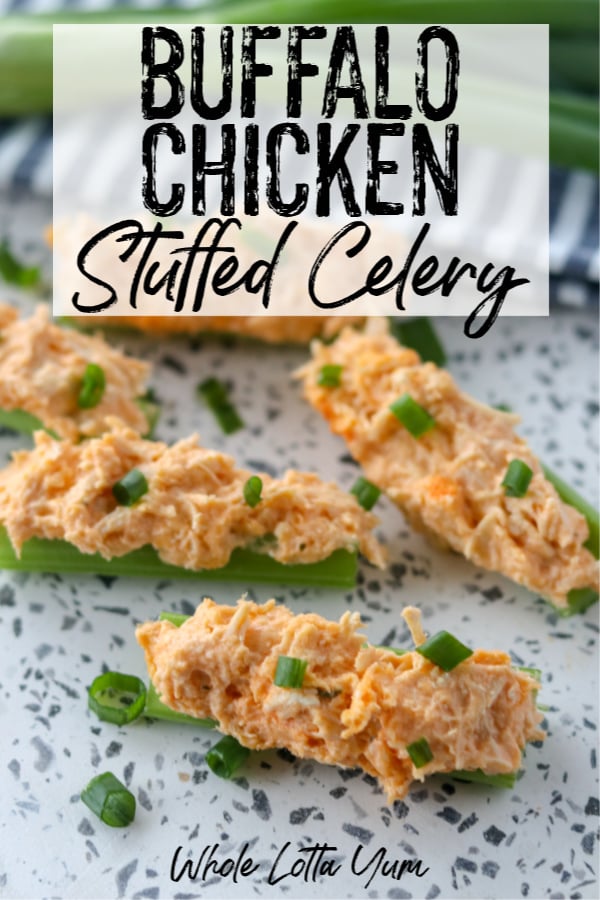 celery with buffalo chicken