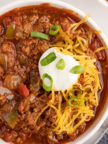chili recipe without beans after cooking