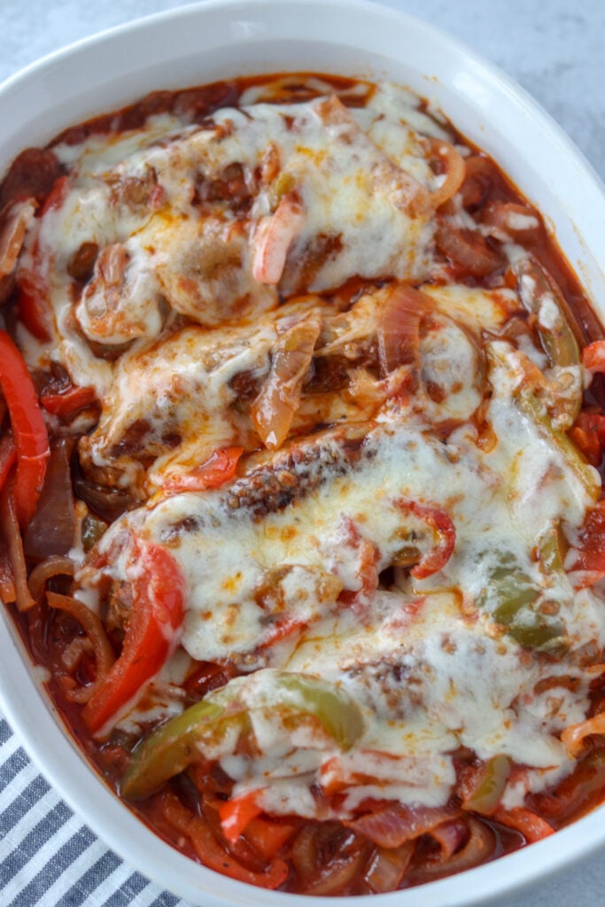 crockpot sausage peppers and onions