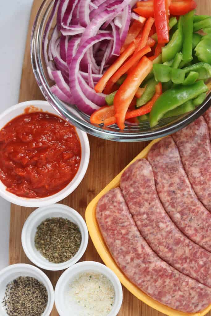 instant pot sausage and peppers with sauce