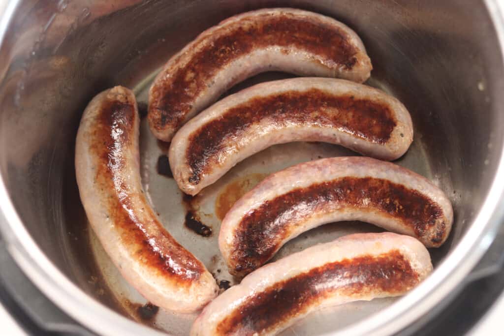 pressure cooker sausage and peppers