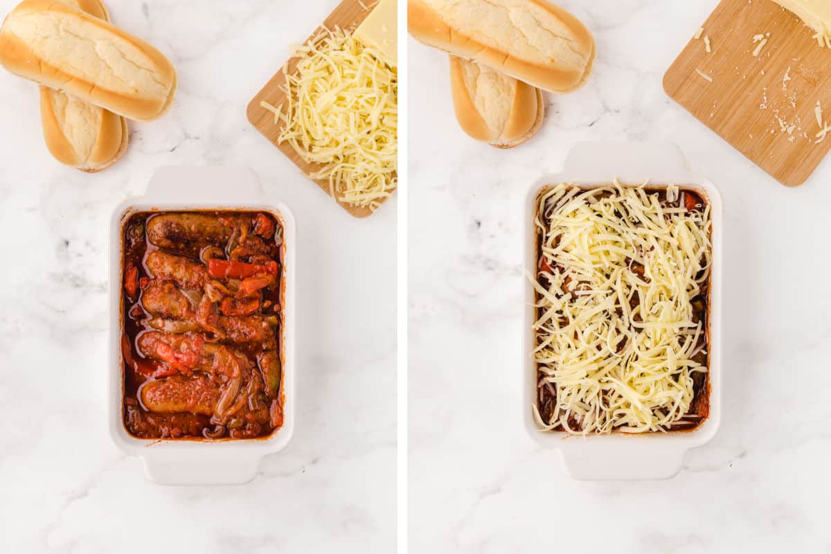 sprinkle with cheese and broil in the oven