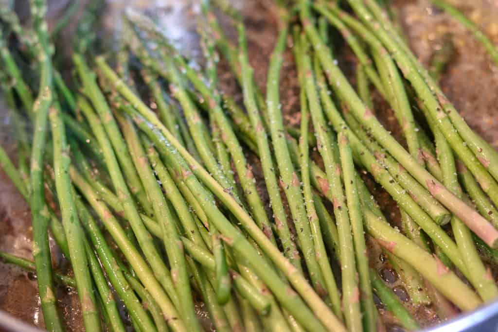 asparagus pan fried quickly