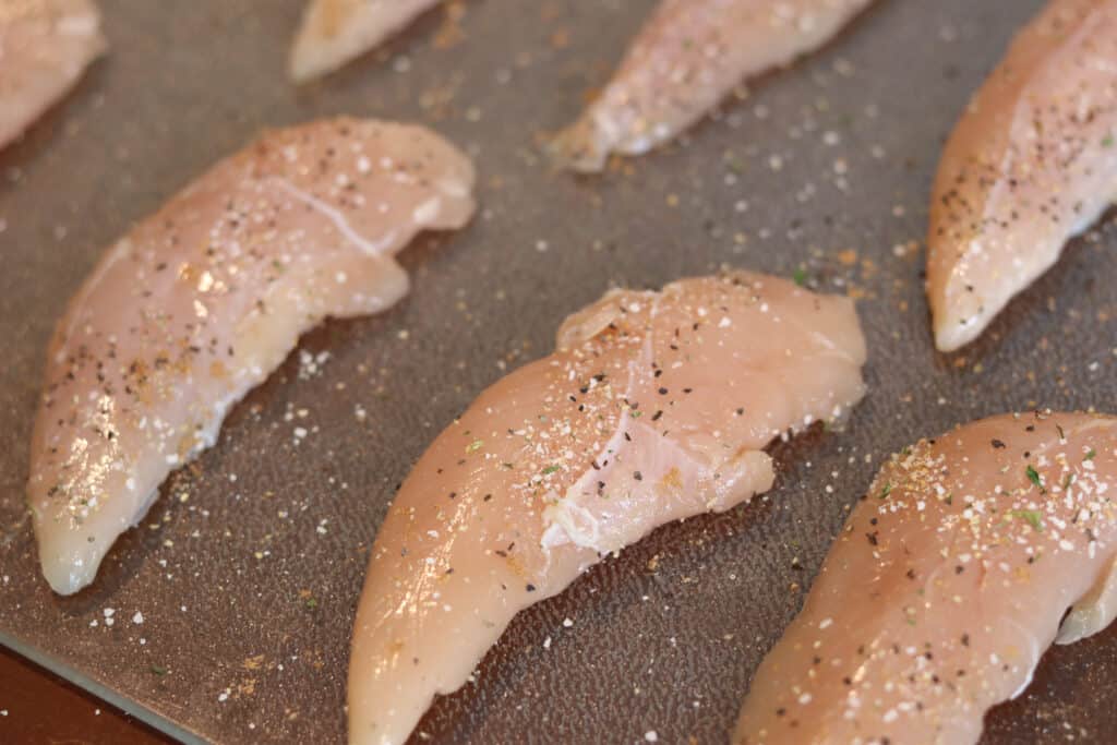 cooking chicken tenders on the stove