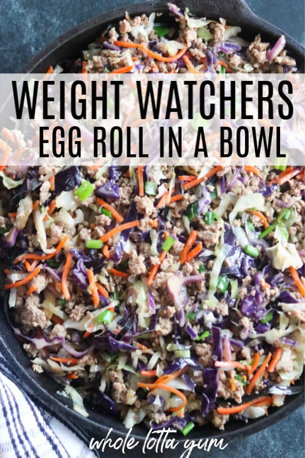 egg roll in a bowl weight watchers Pinterest pin
