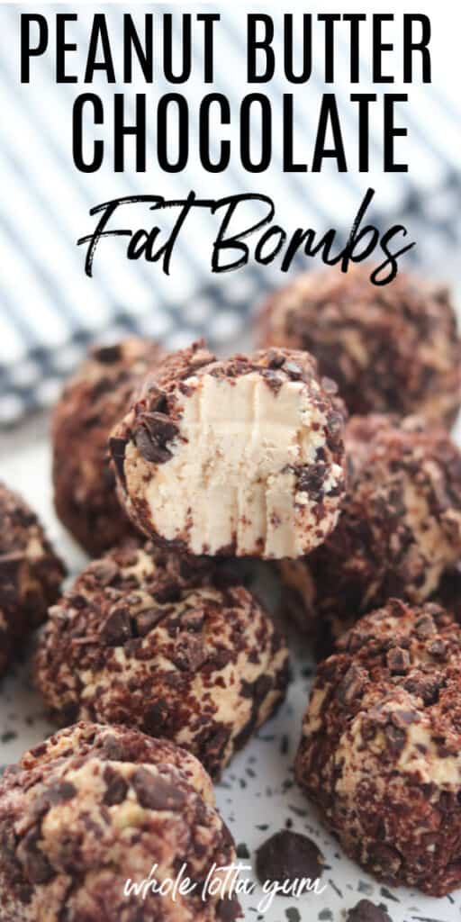 keto fat bombs peanut butter chocolate