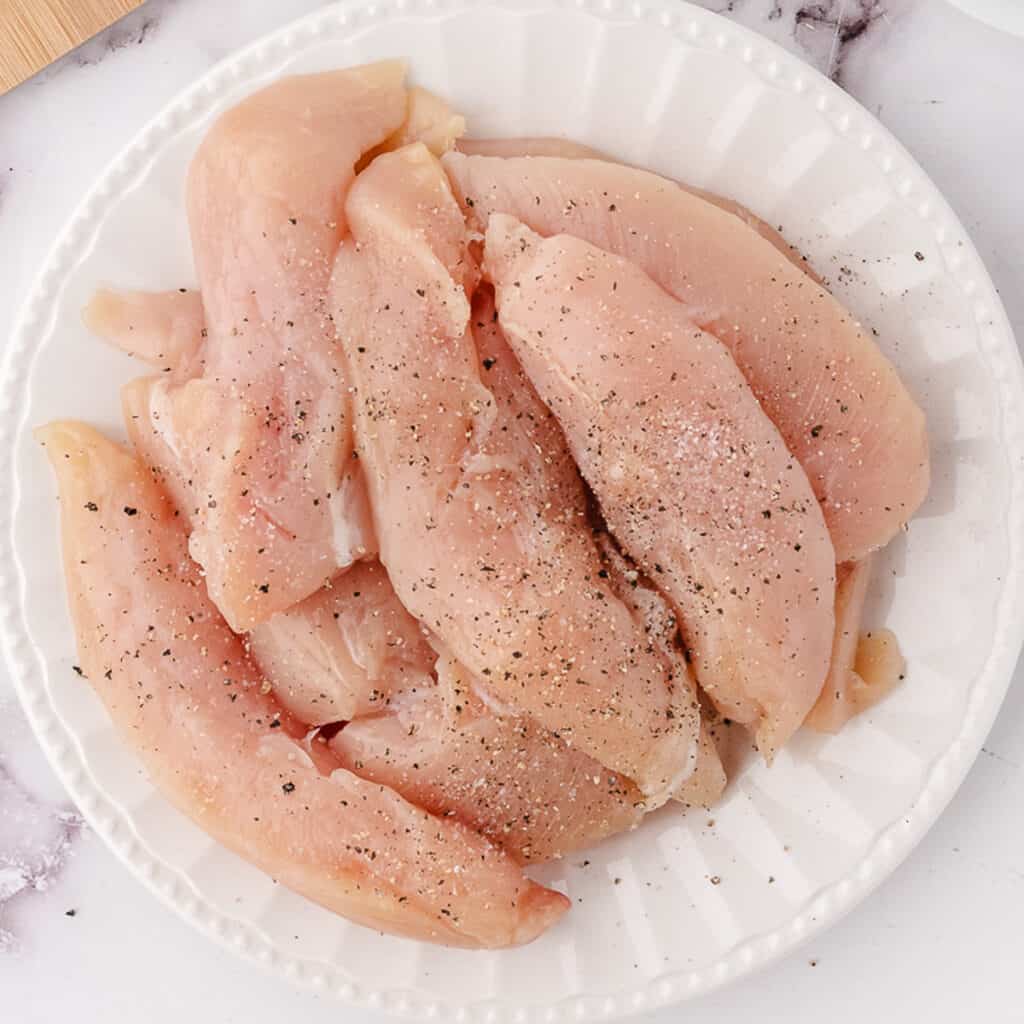 ingredients to make easy pan fried chicken tenders on the stove