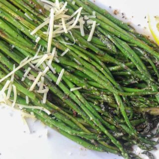 pan frying asparagus