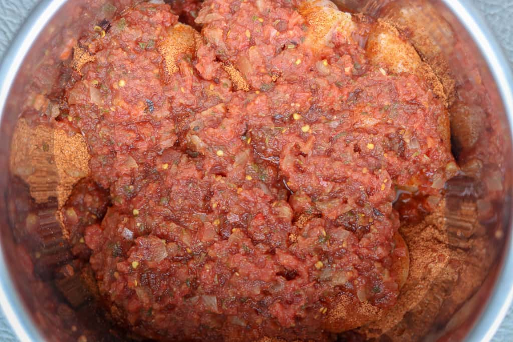 what's in mexican shredded chicken