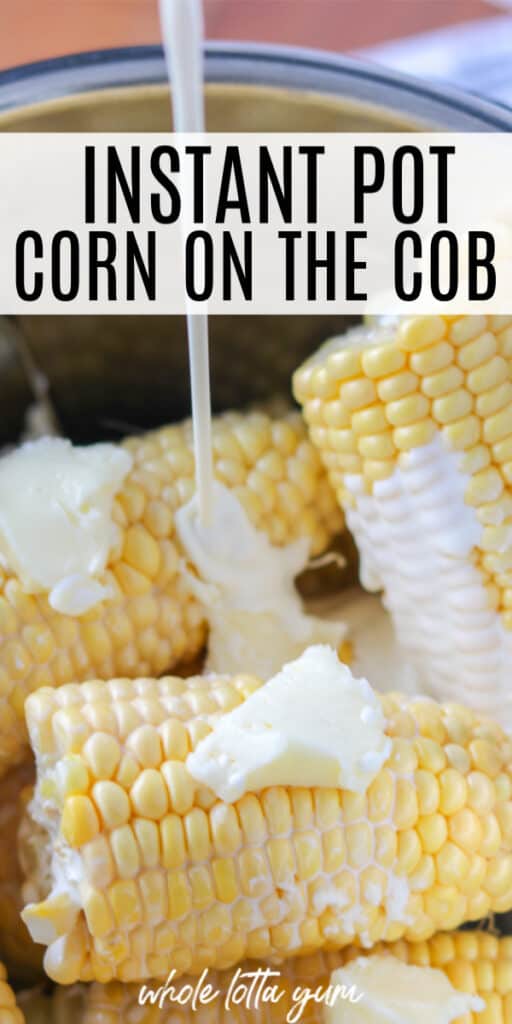 corn in in instant pot Pinterest pin