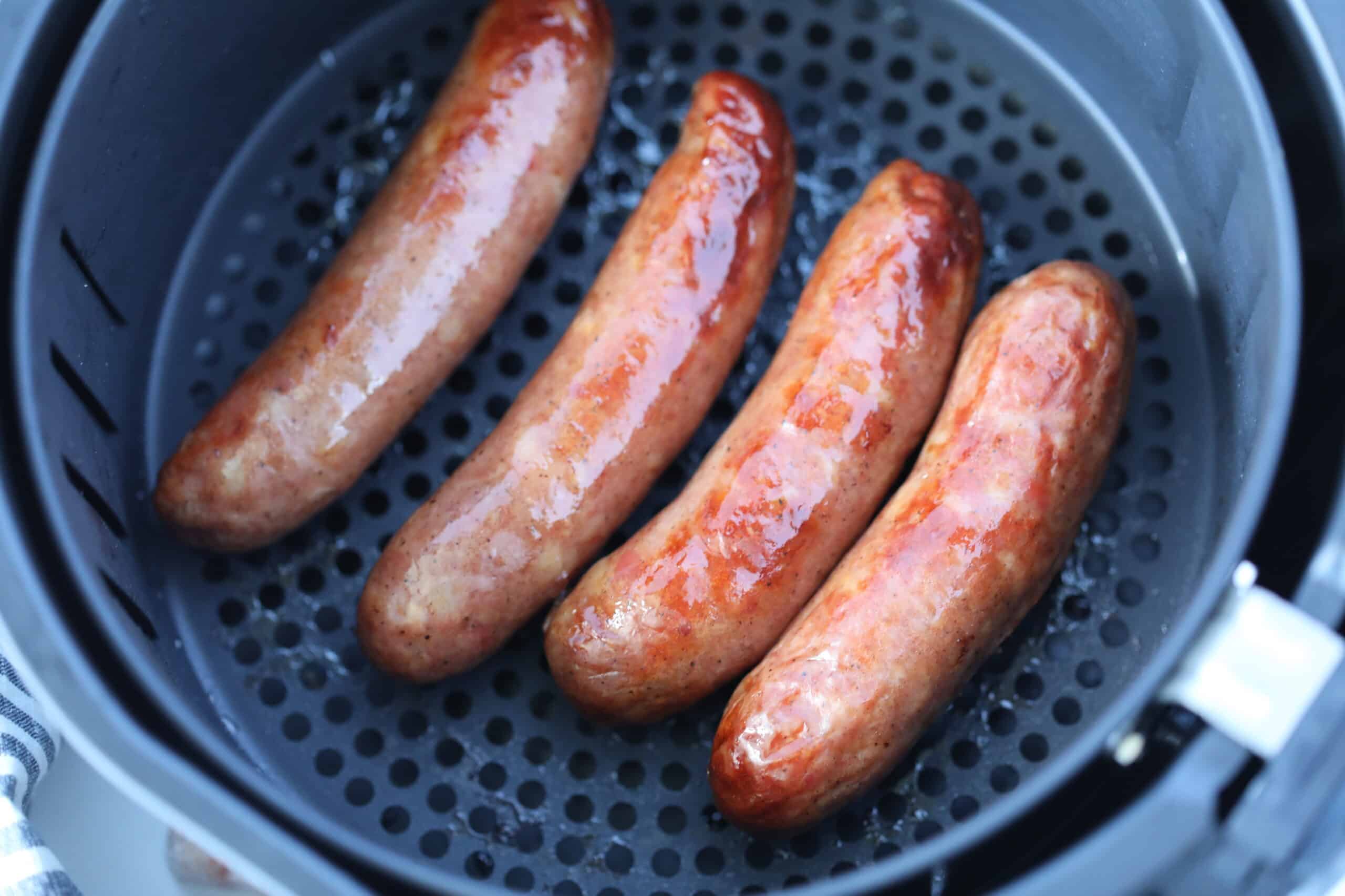 cooking italian sausage in an air fryer