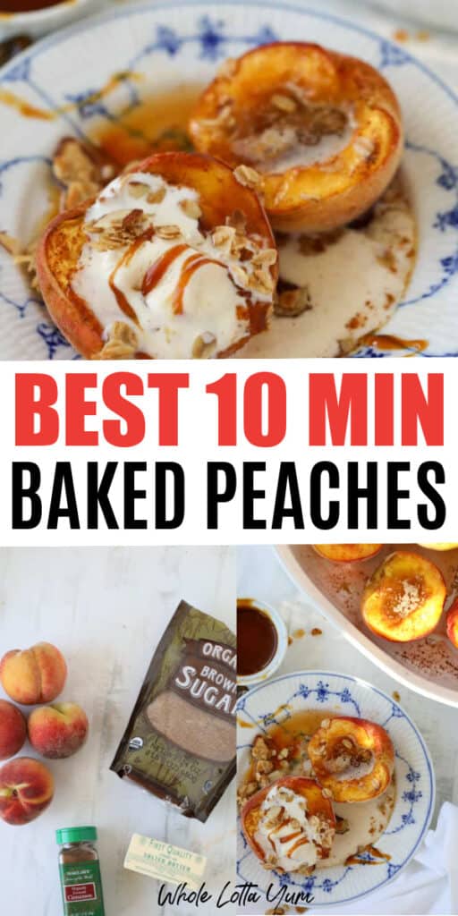 best 10 min baked peaches healthy and easy recipe