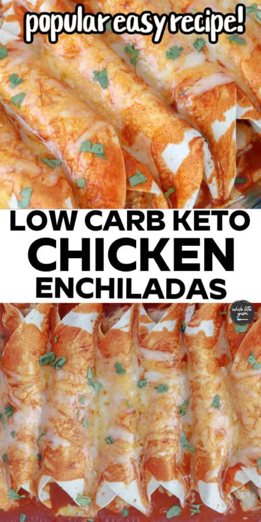 chicken enchiladas pin for pinterest