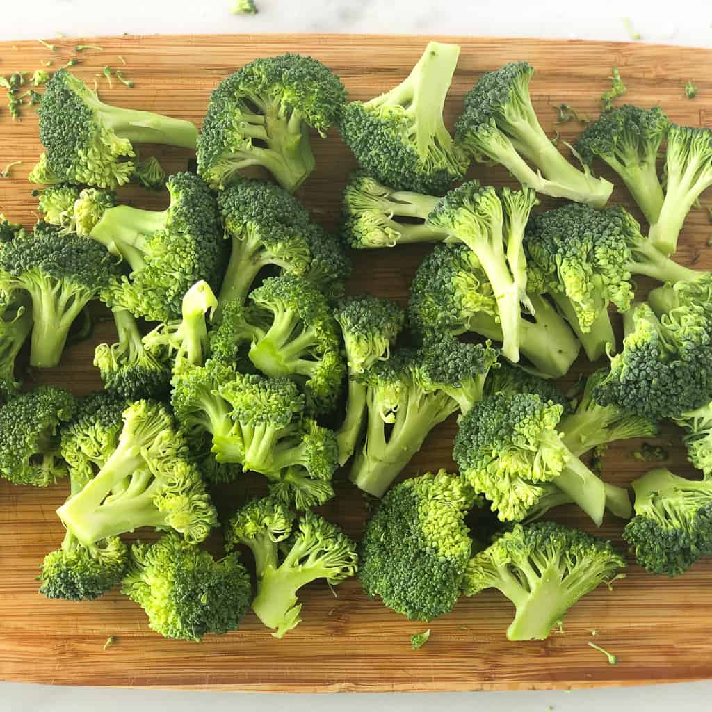 chopped broccoli for air fryer roasted broccoli