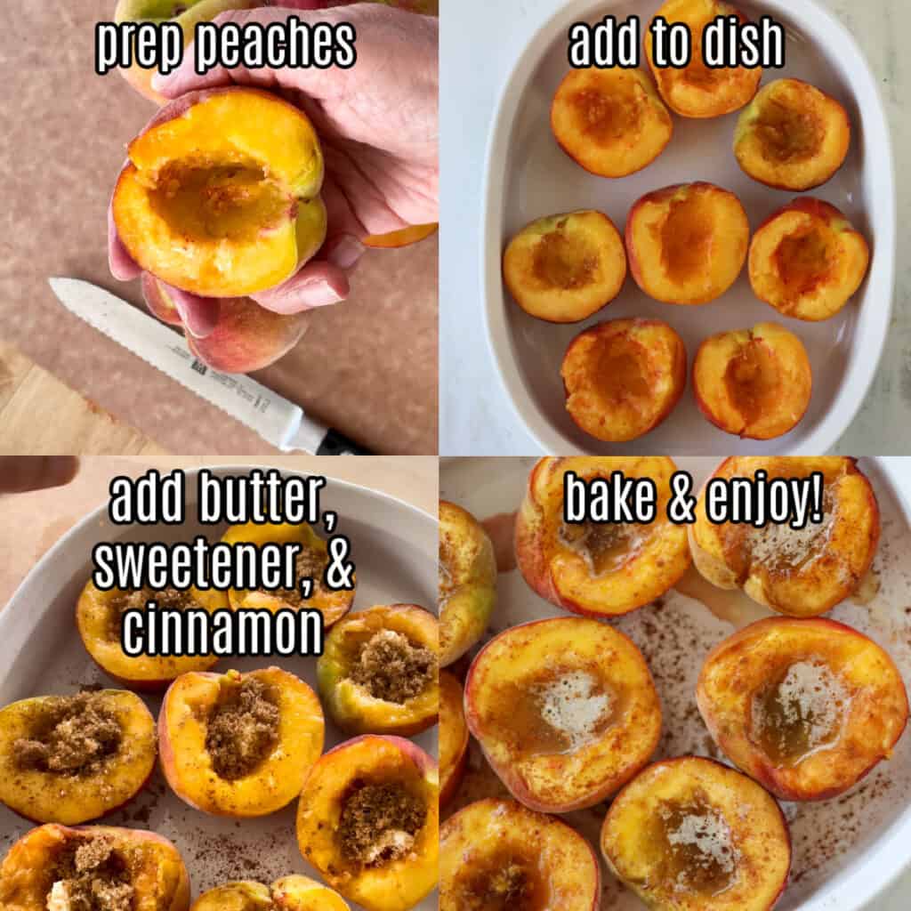 cooked peaches in oven recipe steps
