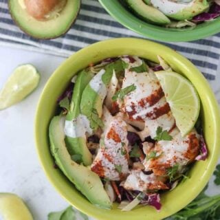fish taco bowl